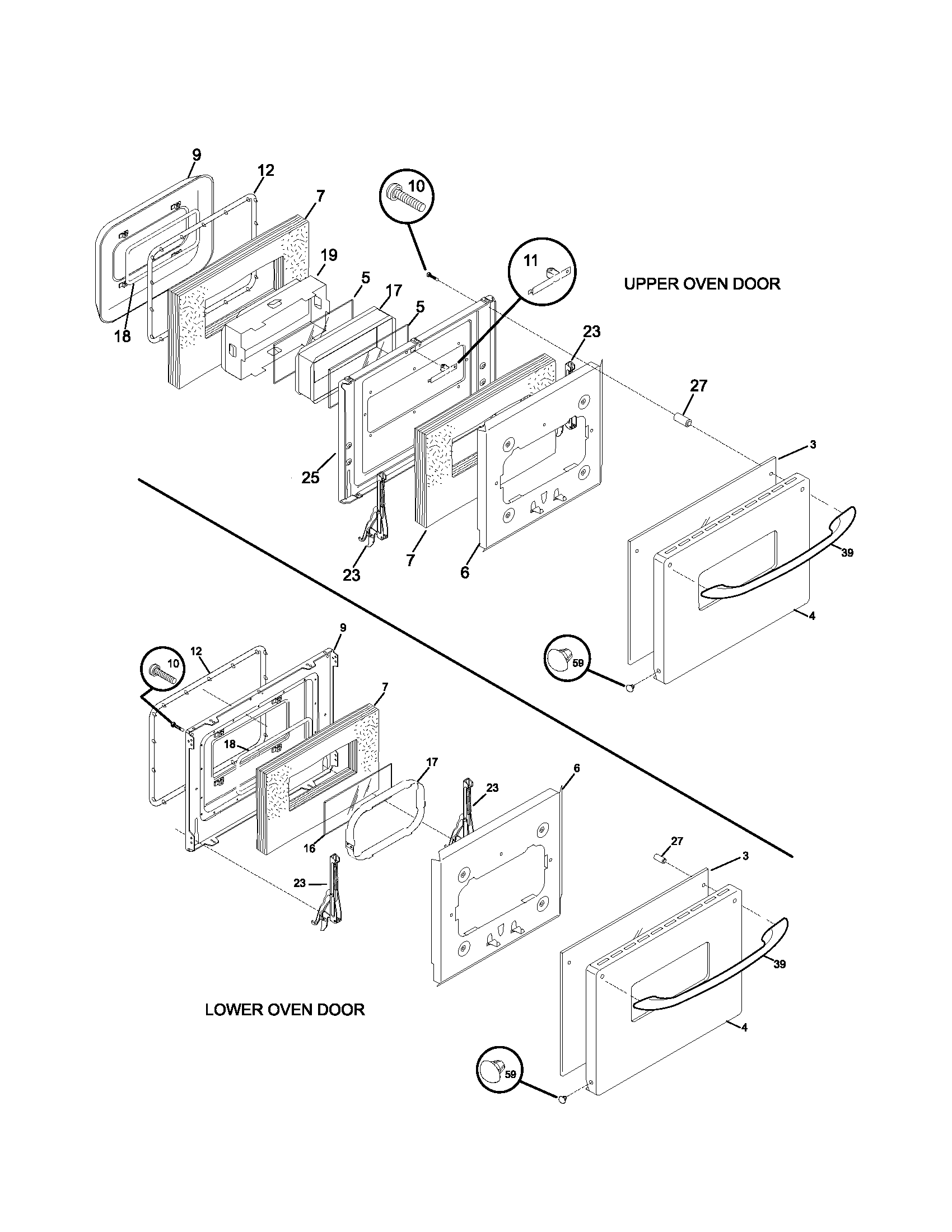 Kenmore 79041393400 doors diagram
