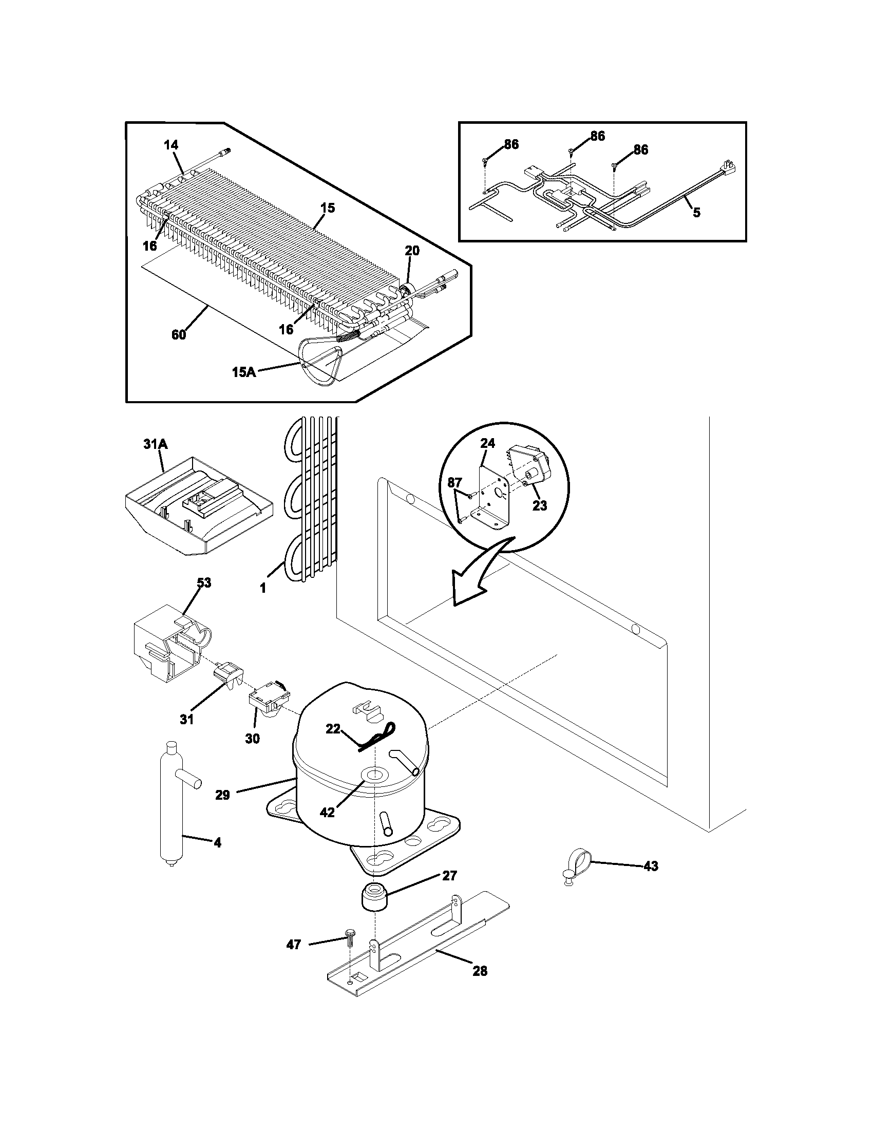 Frigidaire AFFC1466DW0 system diagram