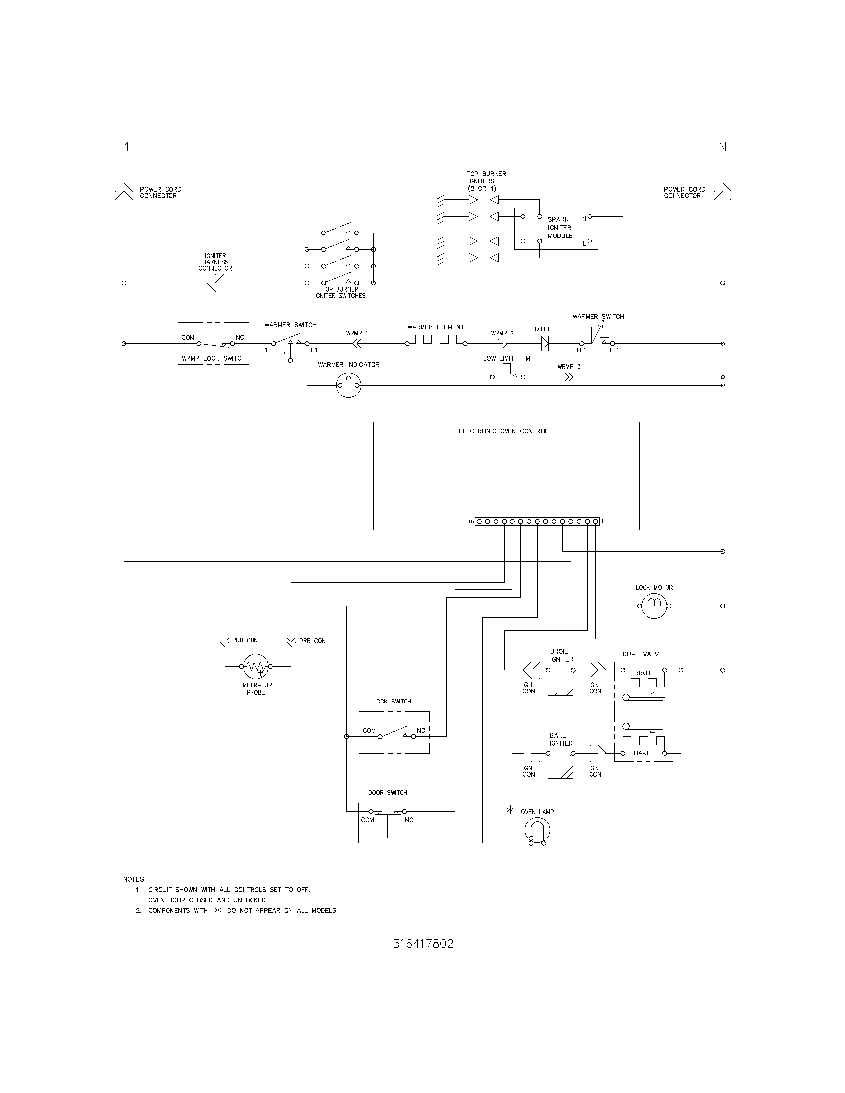Kenmore 79078693400 wiring schematic diagram