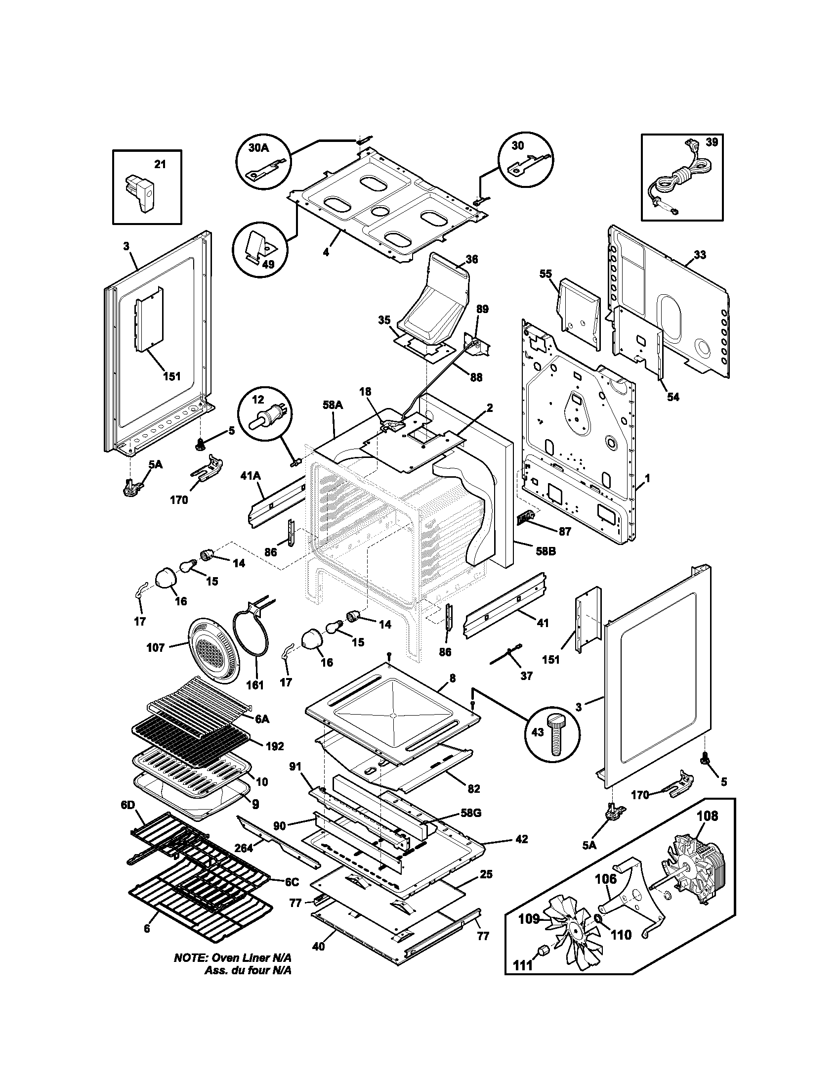 Kenmore Elite 79079369400 body diagram
