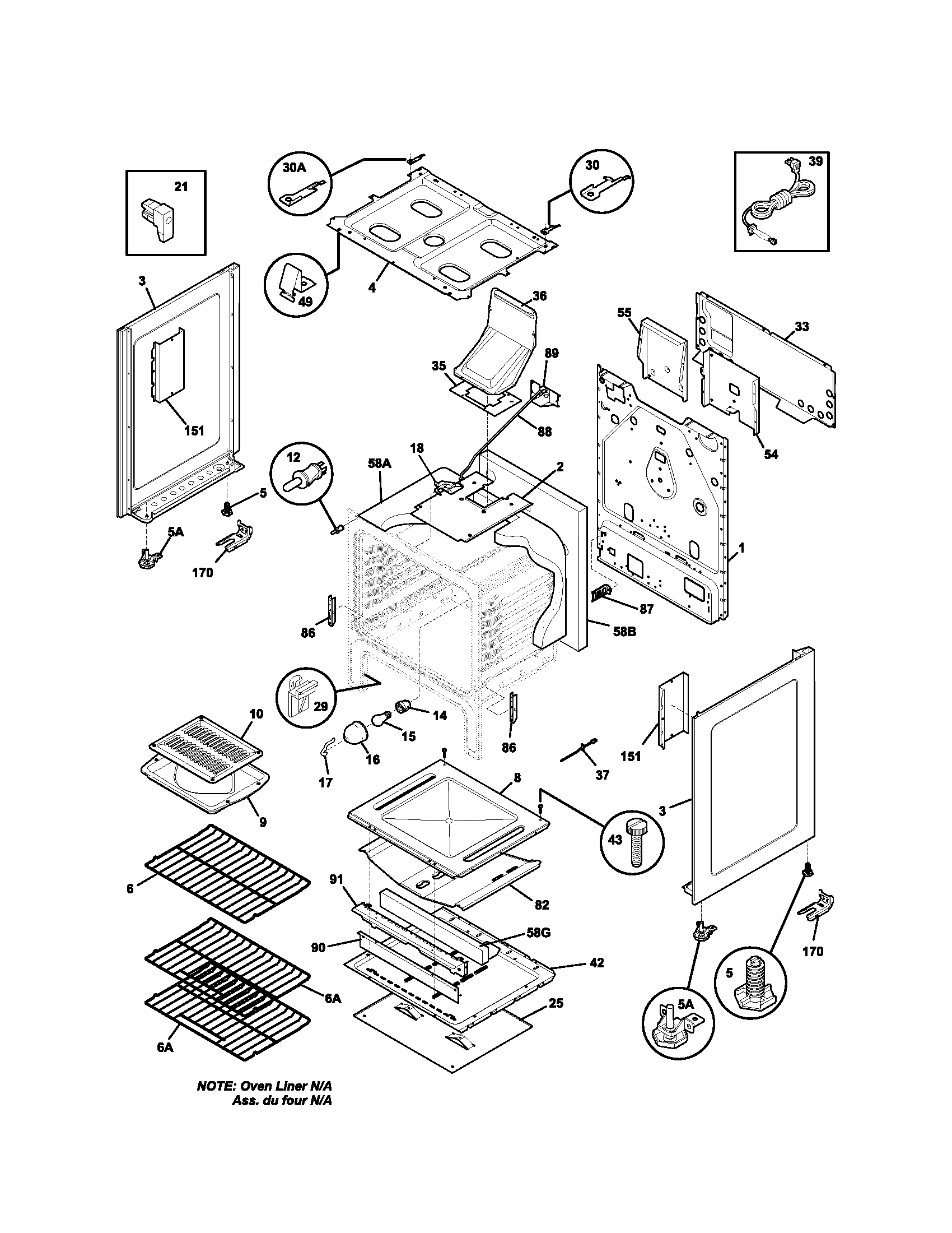 Kenmore 79078782400 body diagram