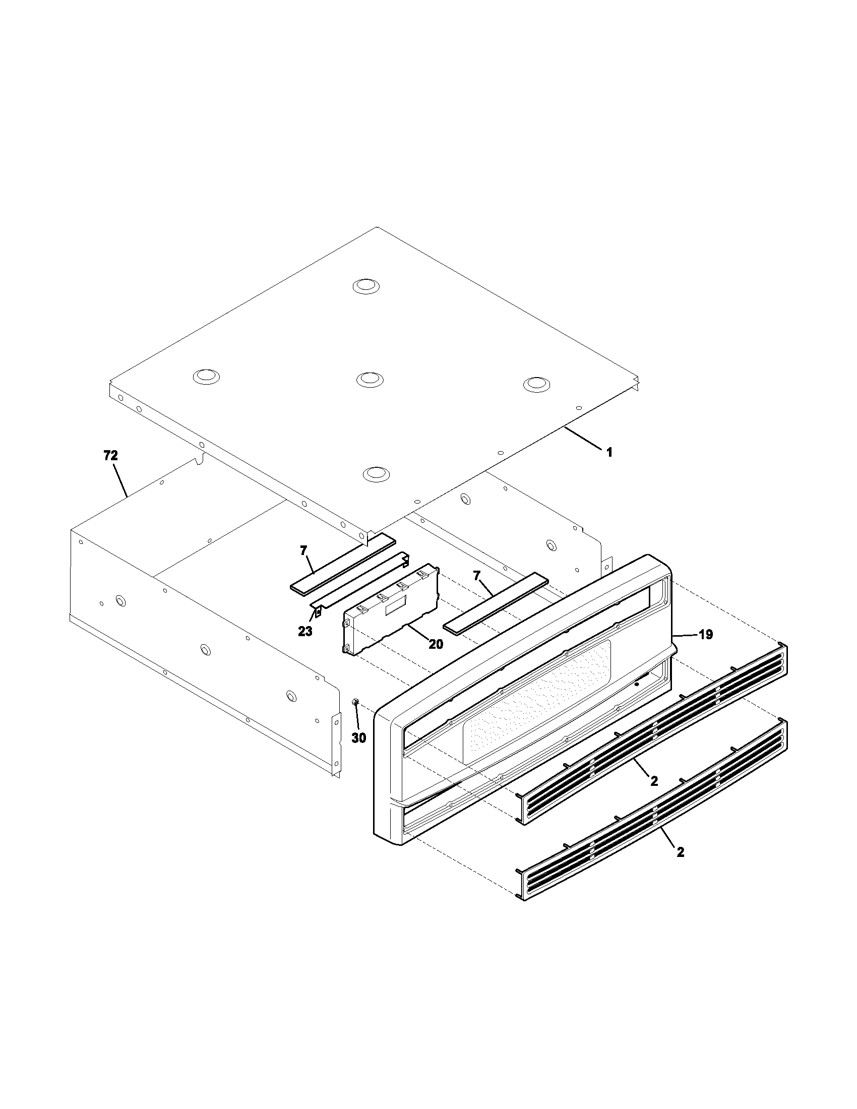 Kenmore 79030479400 control panel diagram