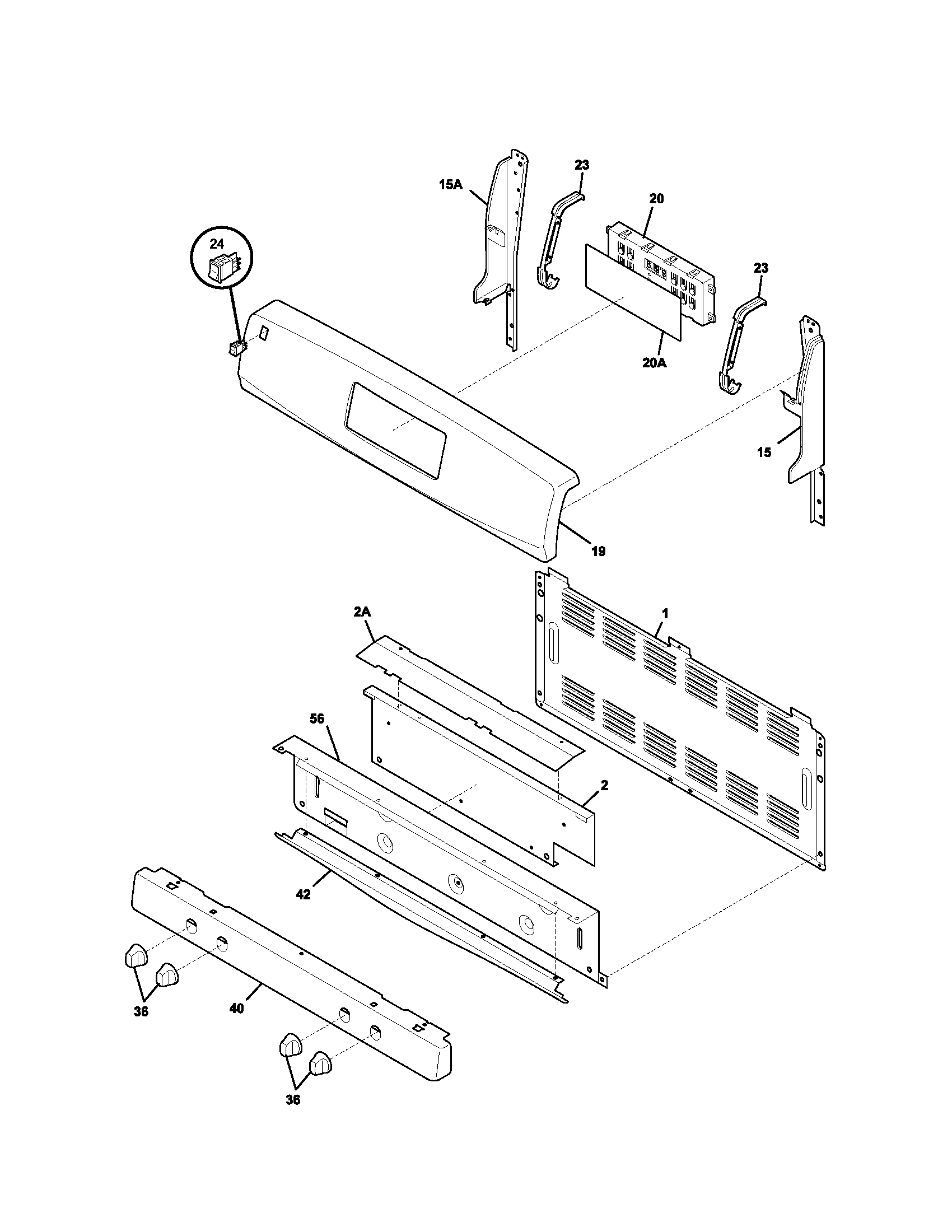Kenmore 79078573400 backguard diagram