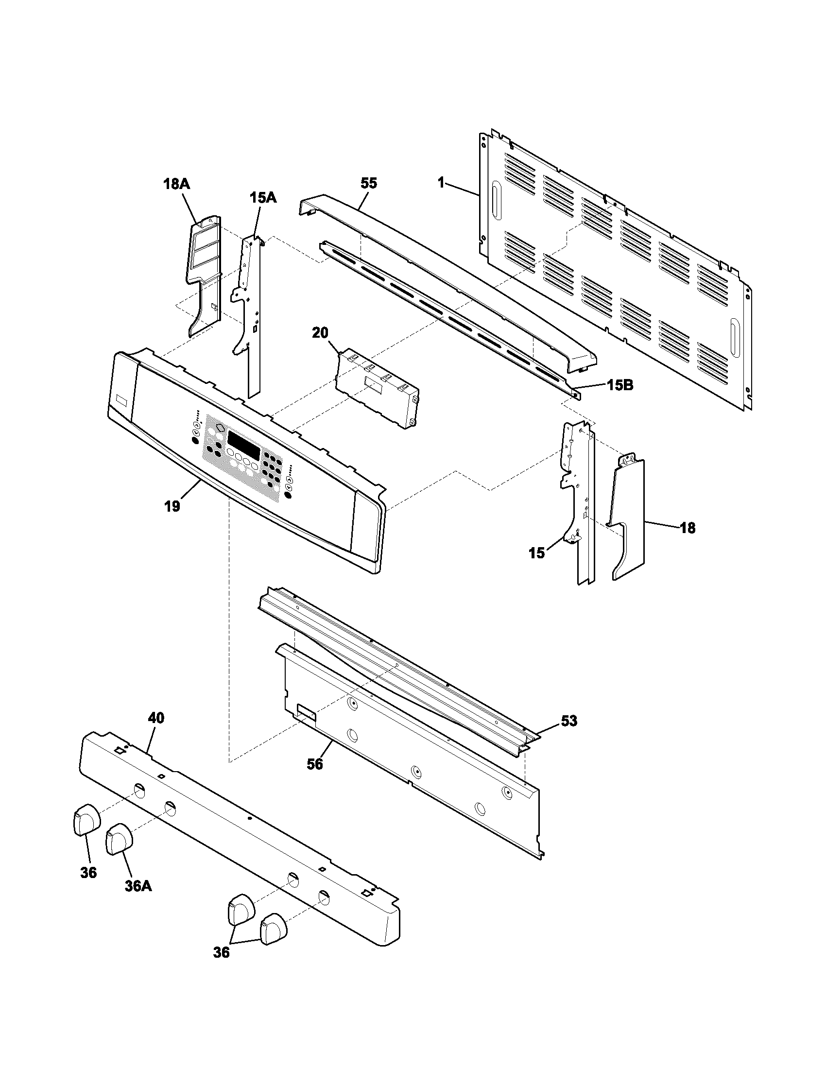 Kenmore Elite 79079373400 backguard diagram