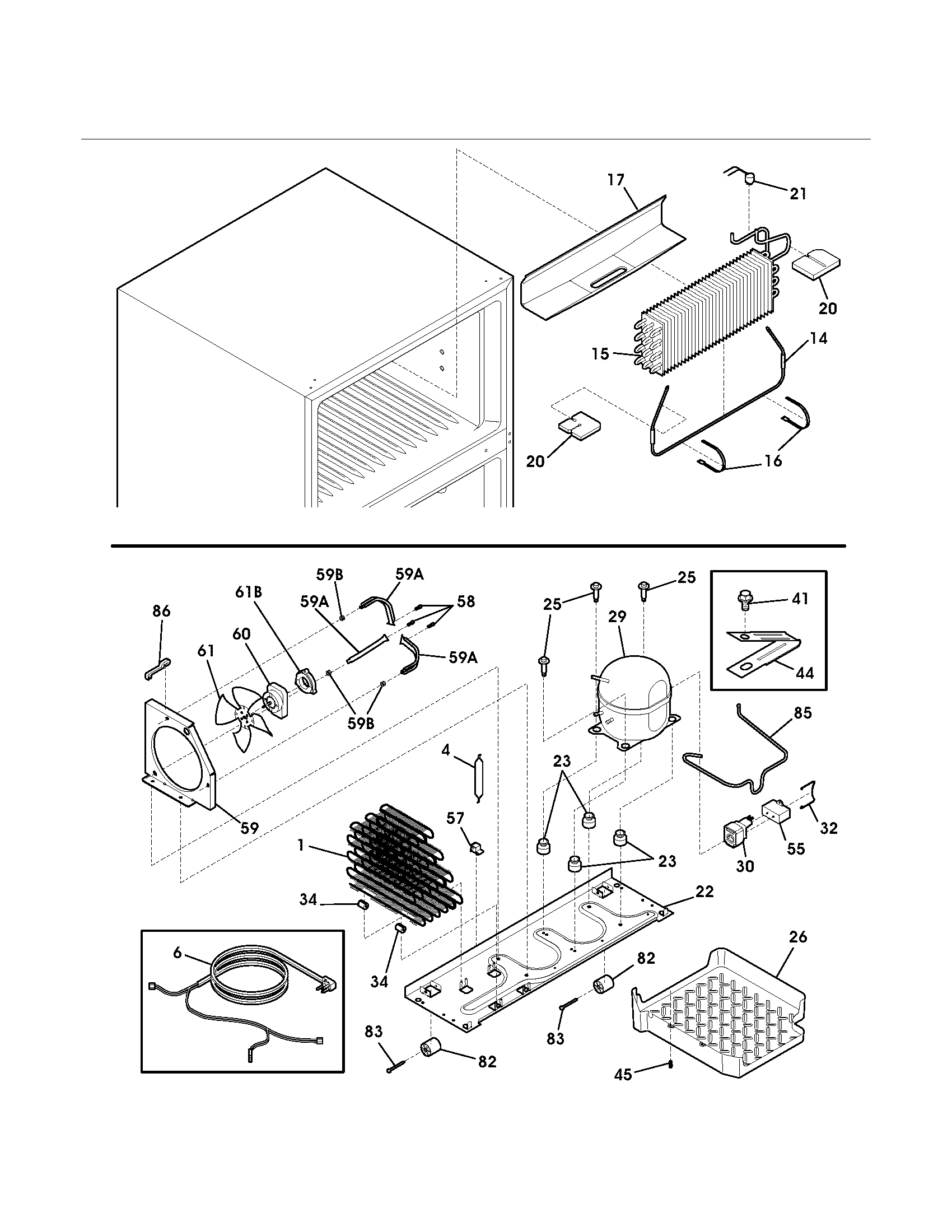 Kenmore 25374170401 system diagram