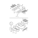 Frigidaire FGF316DQA top/drawer diagram