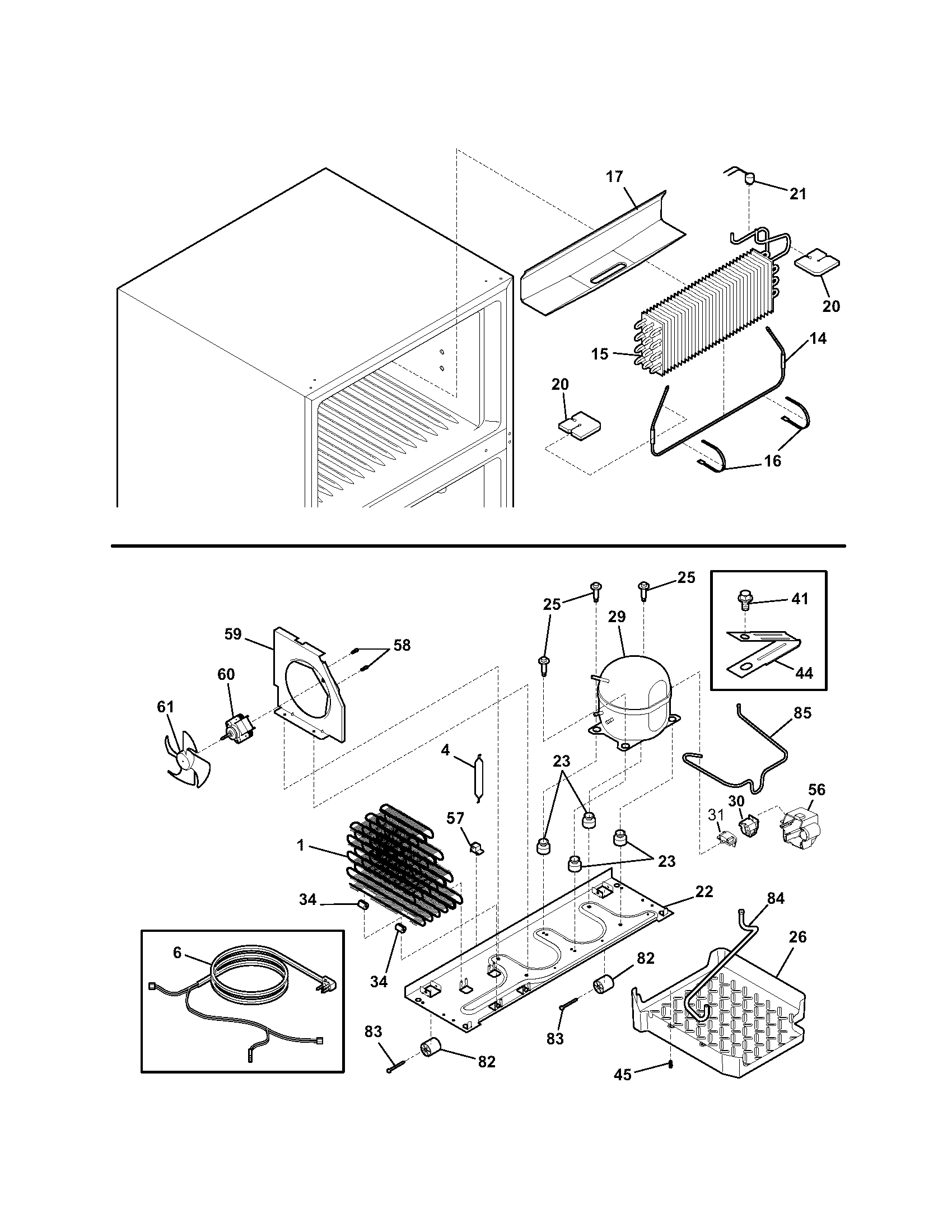 Kenmore 25360523304 system diagram
