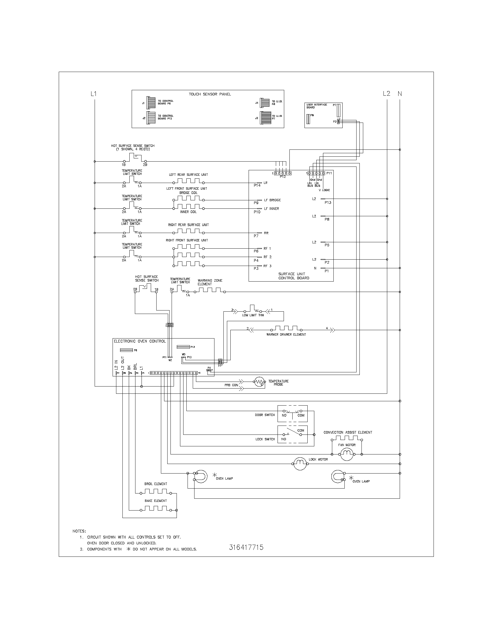 Kenmore Elite 79099122401 wiring schematic diagram