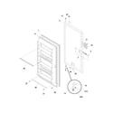 Frigidaire FFU11FK0DW1 door diagram
