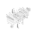 Frigidaire FEFL79DCA door diagram