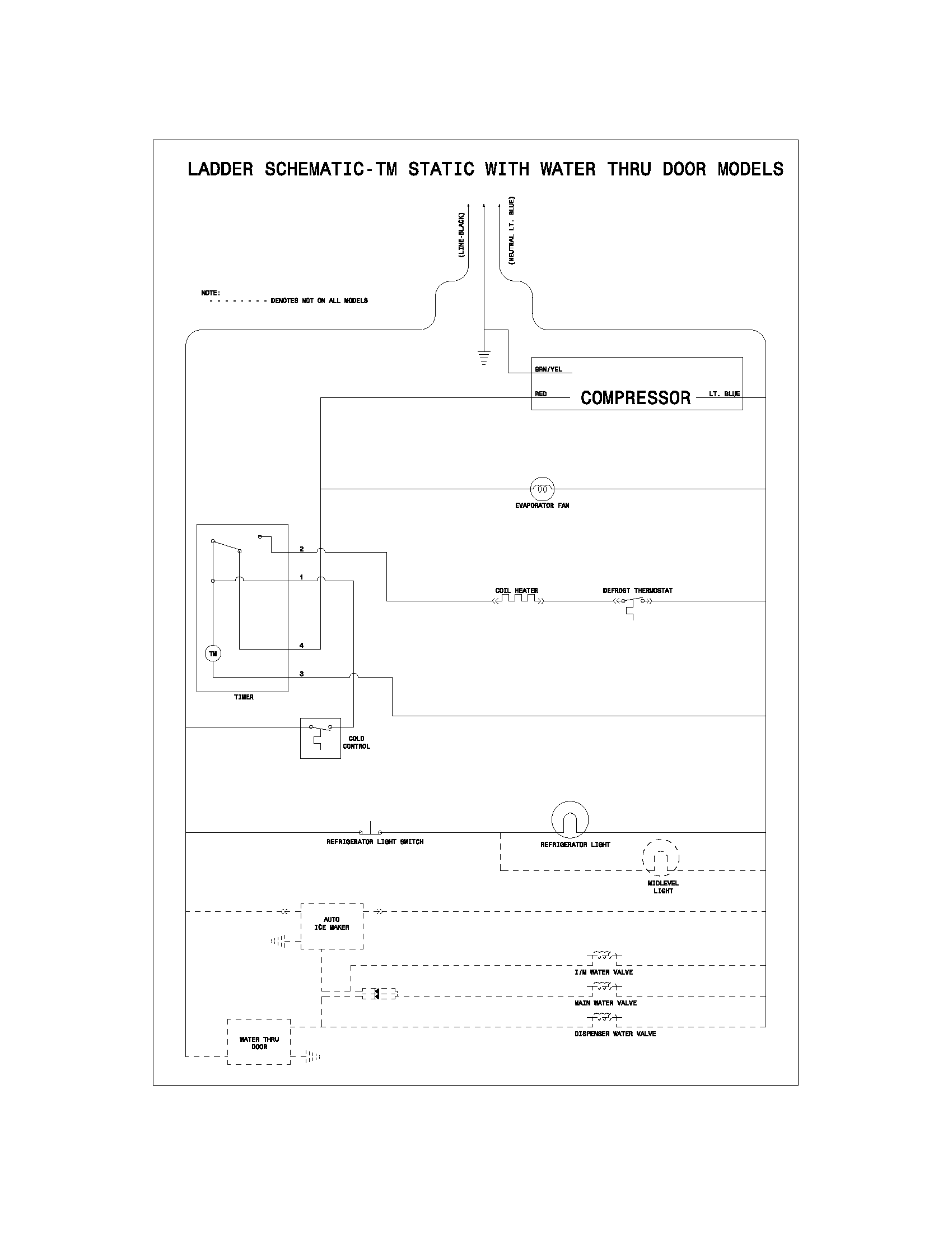 Frigidaire GLRT217TDW0 wiring schematic diagram