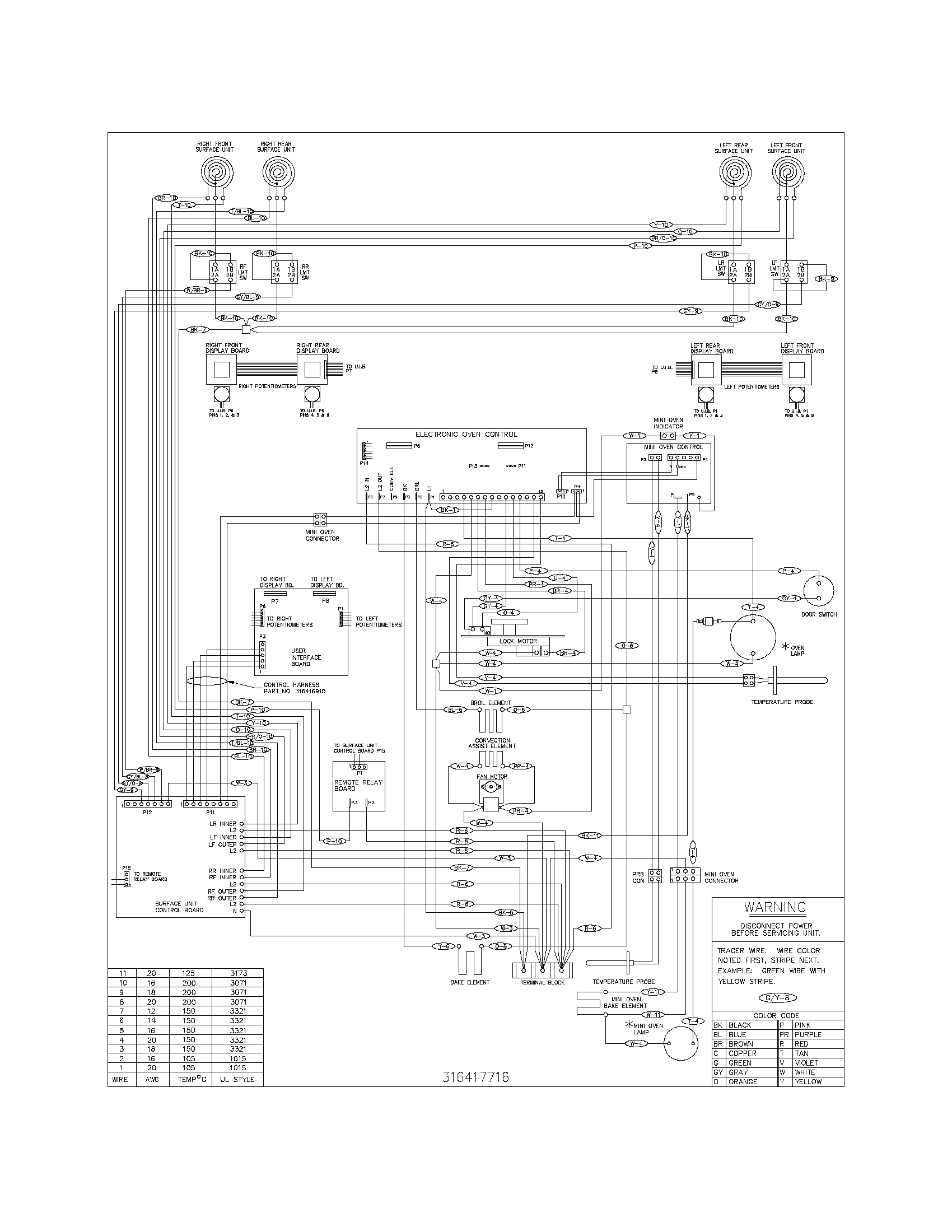 Frigidaire GLEFM397DSA wiring diagram diagram