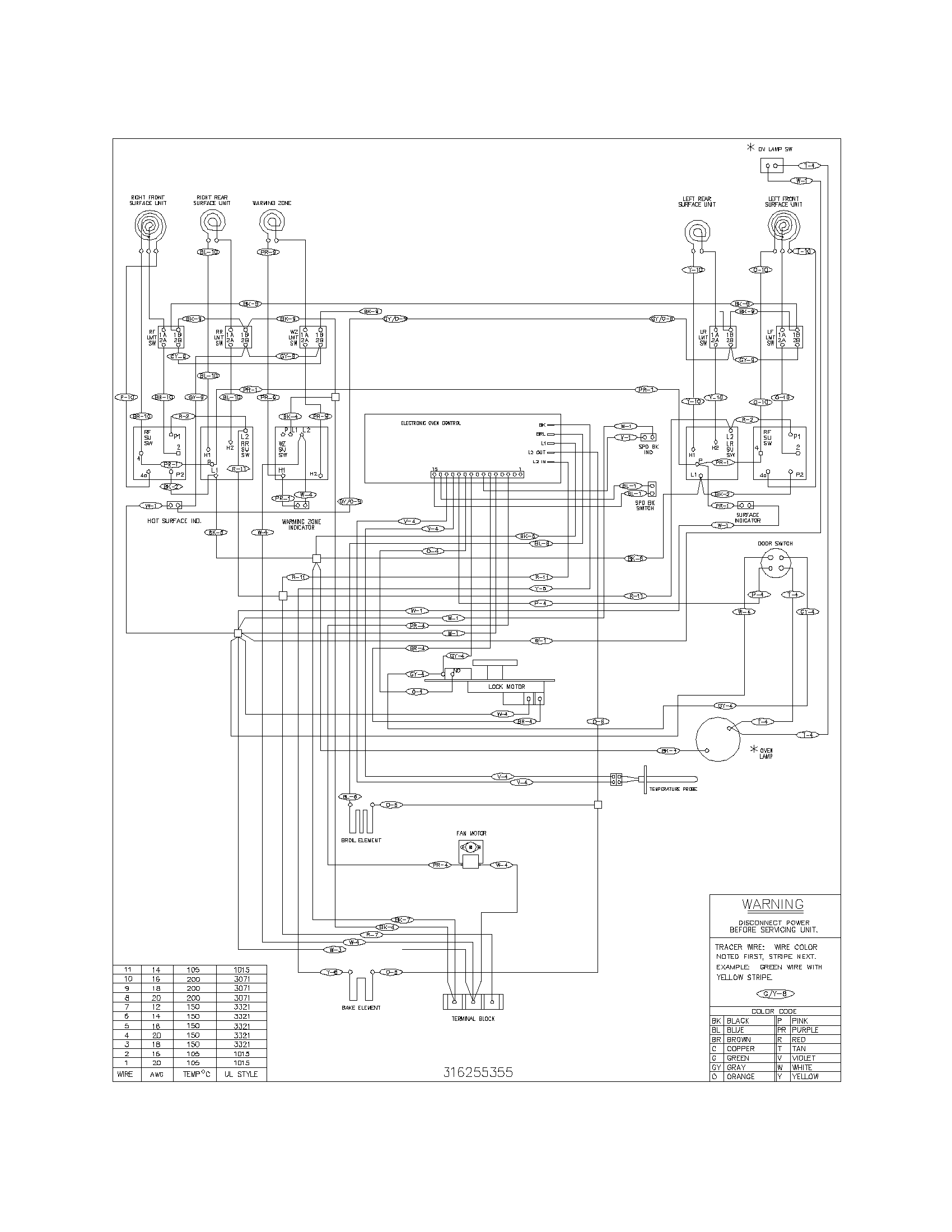 Frigidaire FEFL78CQD wiring diagram diagram