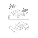 Frigidaire FGF366ASE top/drawer diagram