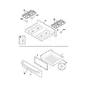 Frigidaire FGF366CCD top/drawer diagram
