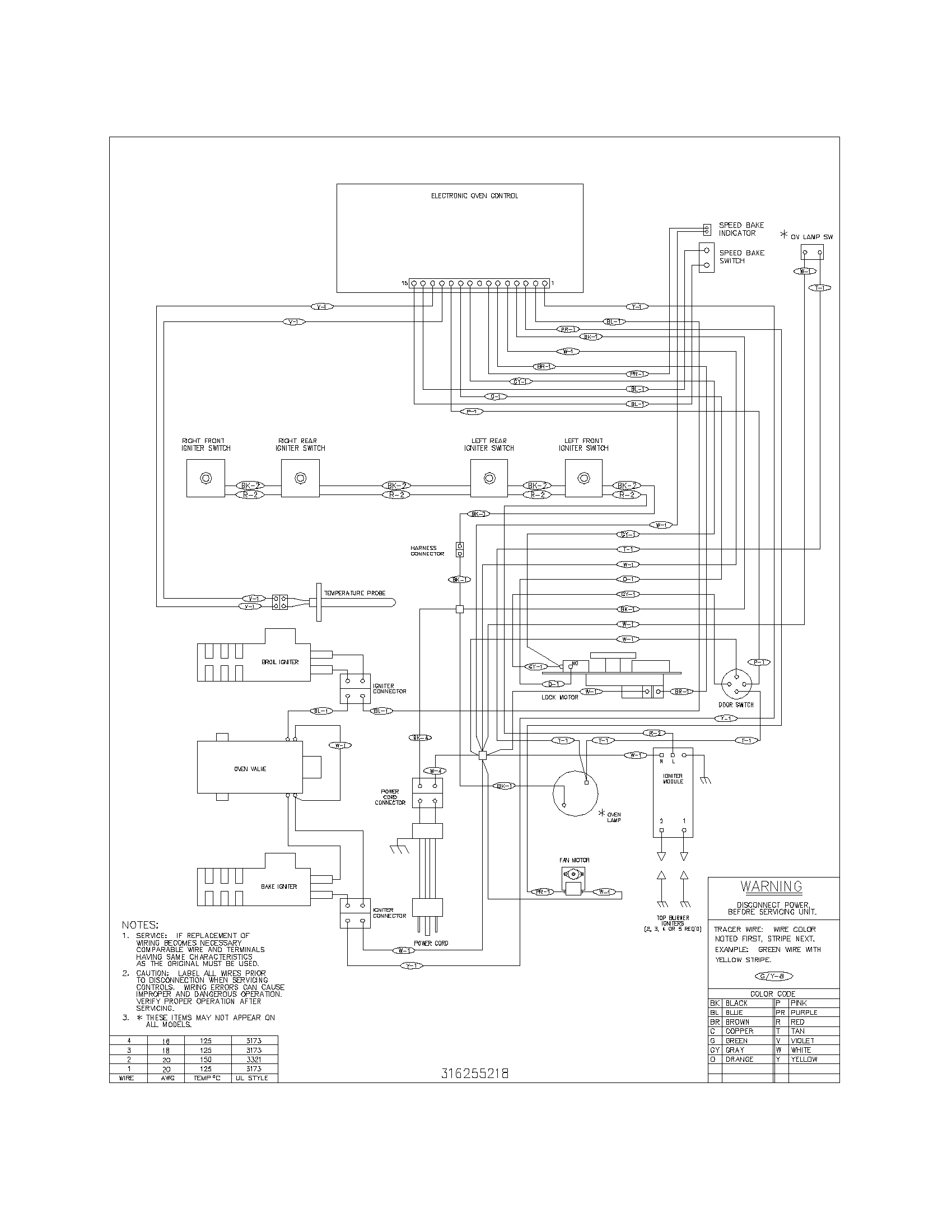 Frigidaire FGFL77ASJ wiring diagram diagram