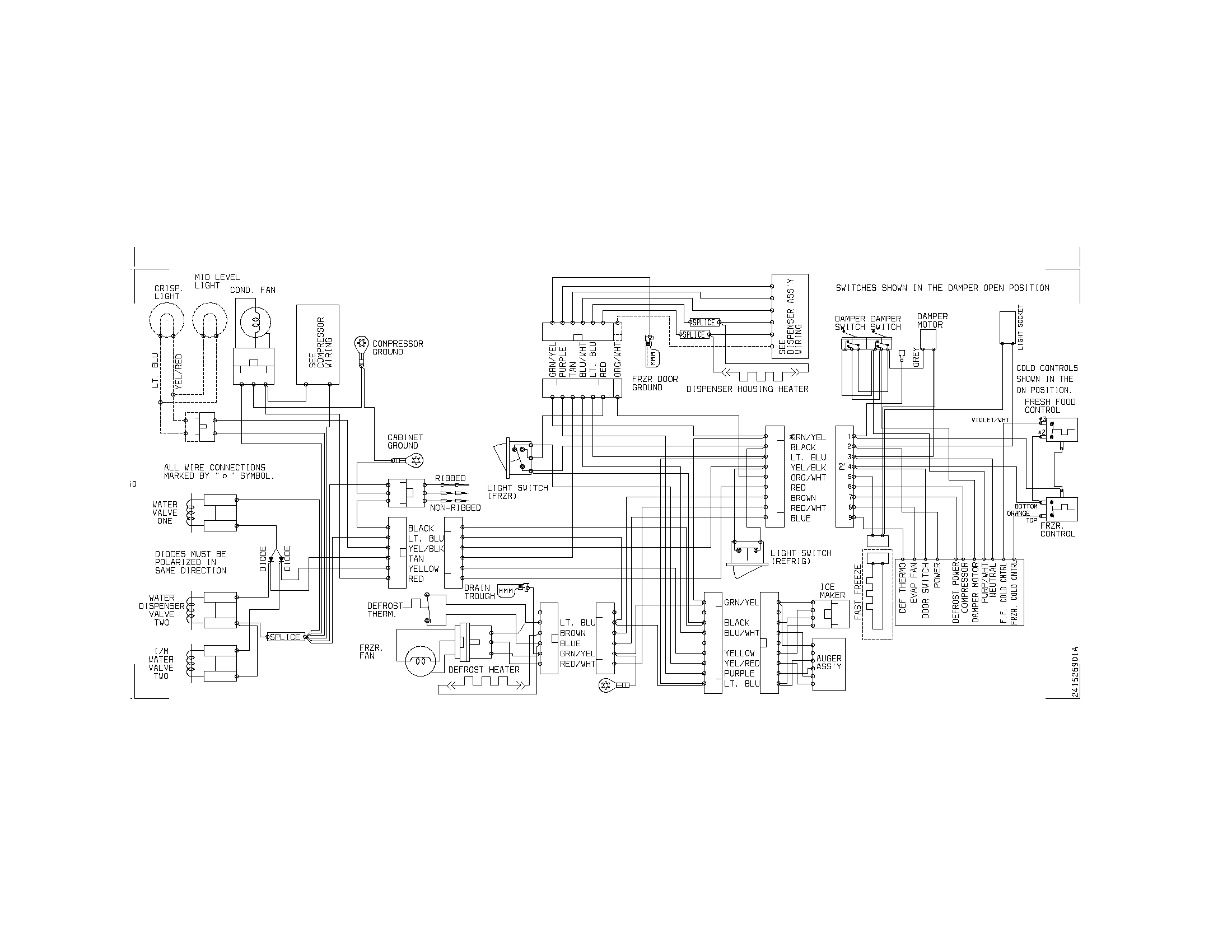 Frigidaire GS23HSZCW5 wiring diagram diagram