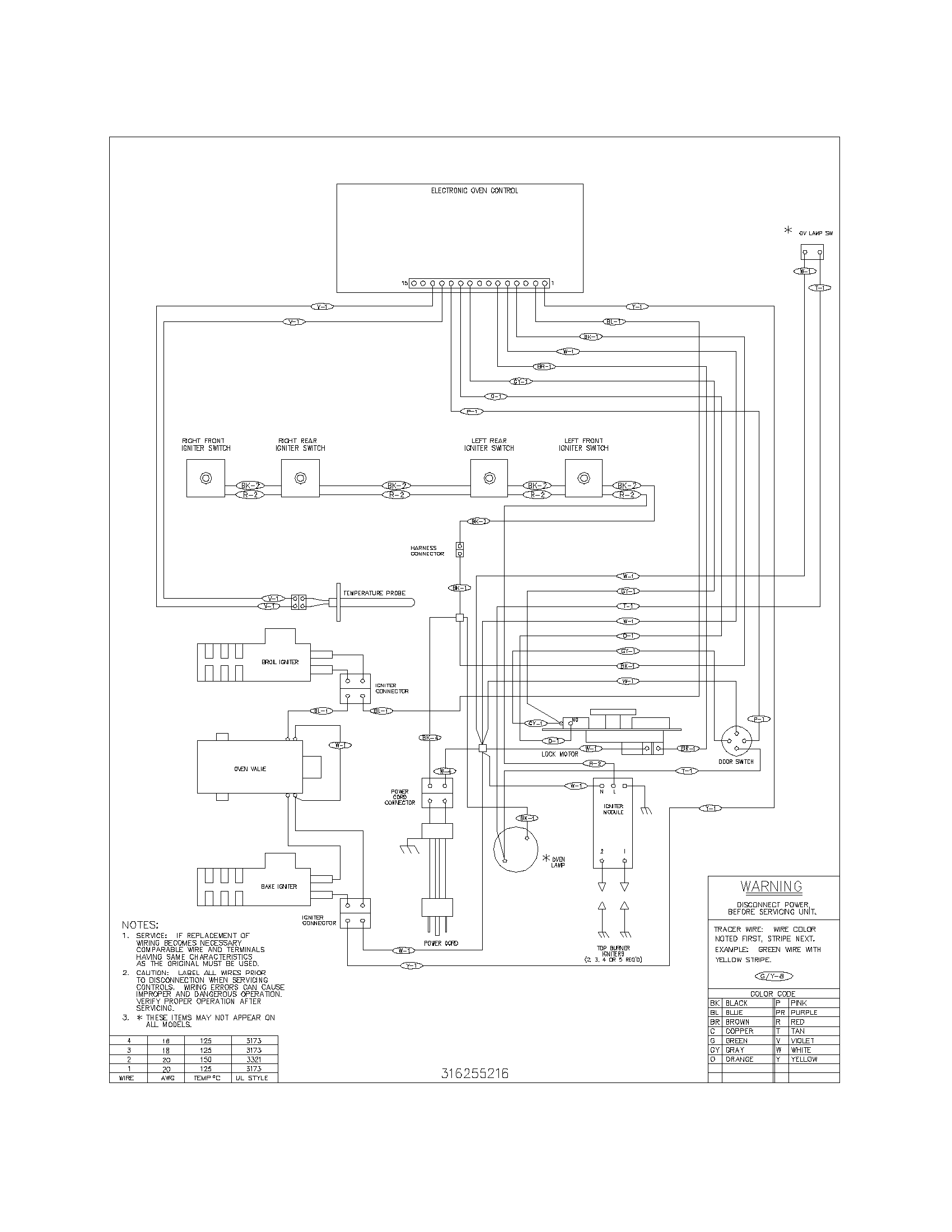 Tappan TGF364ASG wiring diagram diagram