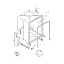 Frigidaire FDB2410LDS0 tub diagram