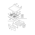 Frigidaire GLEF379DCA top/drawer diagram