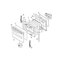 Frigidaire GLEF379DCA door diagram