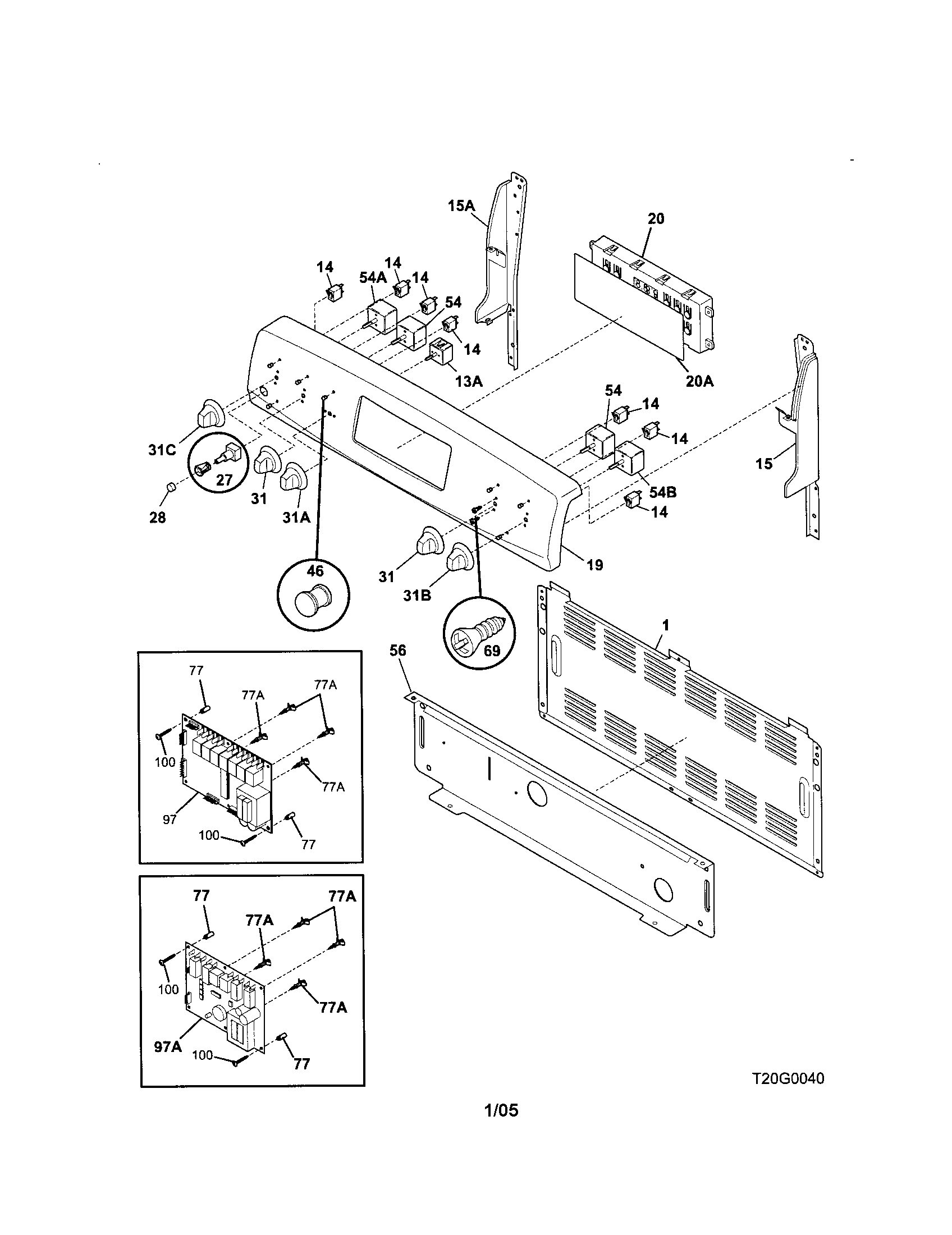 Kenmore 79096523402 backguard diagram