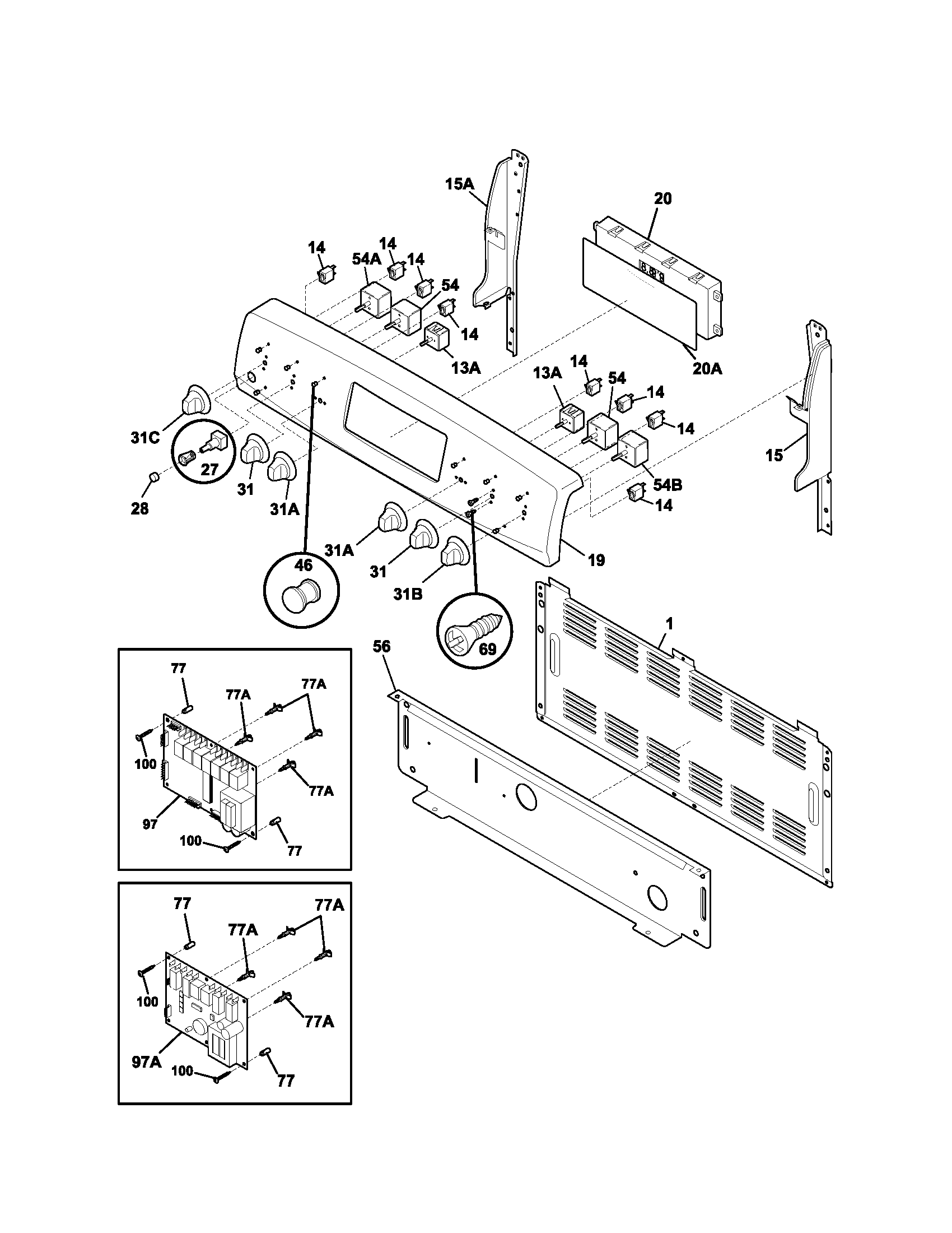 Kenmore 79096613402 backguard diagram