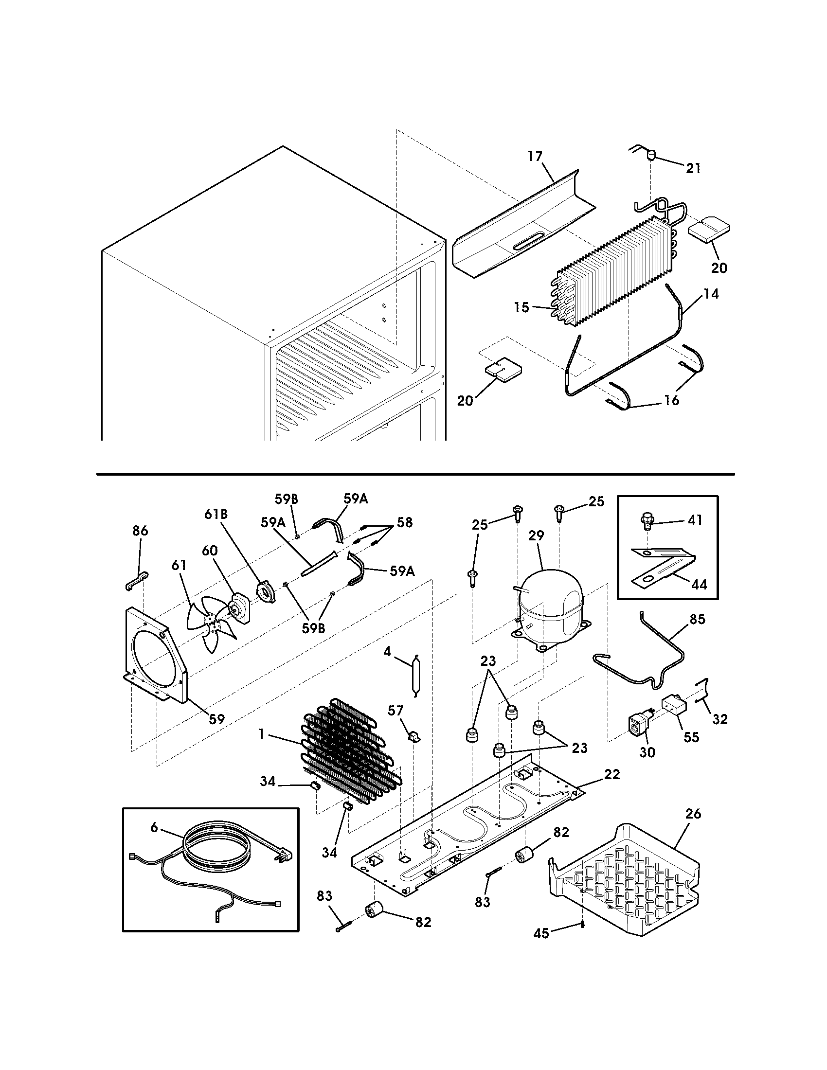 Kenmore 25376834401 system diagram