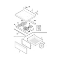 Frigidaire FEF365BWH top/drawer diagram