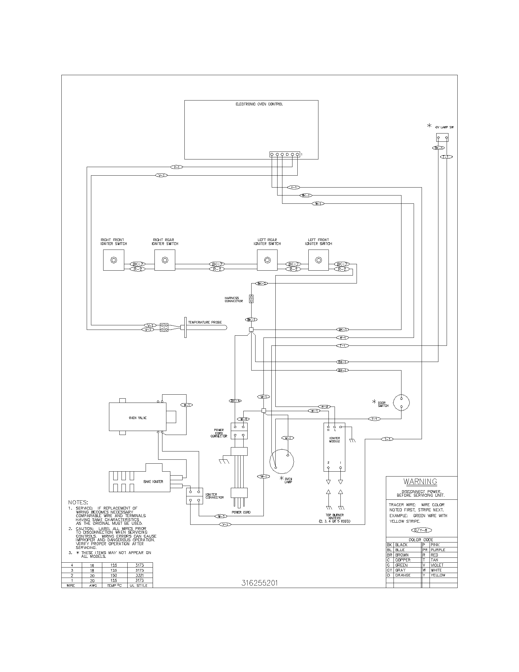 Frigidaire FLF337AUH wiring diagram' diagram