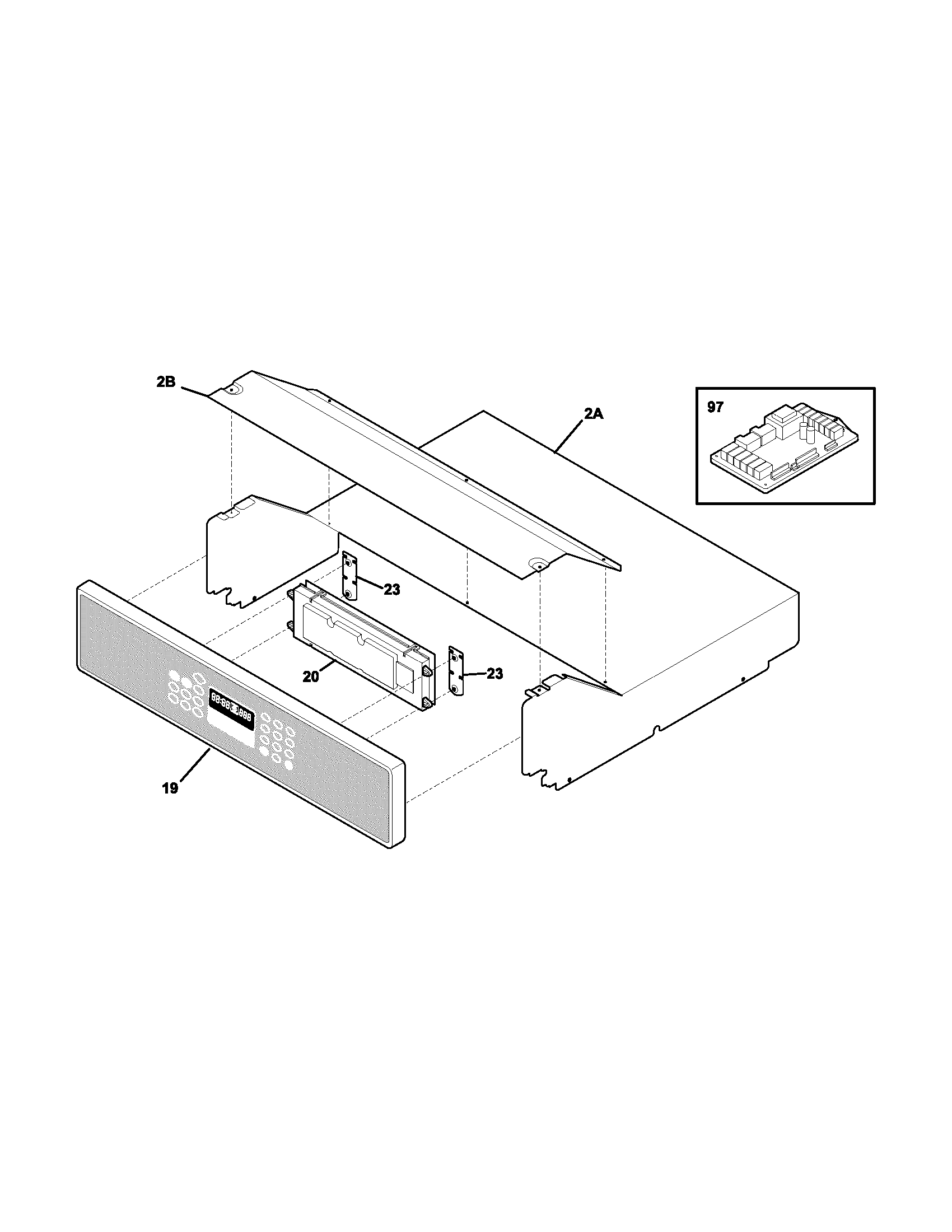 Frigidaire FEB30T6DBA control panel diagram