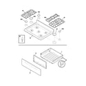 Frigidaire GLGF386DSA top/drawer diagram