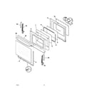 Frigidaire GLGFS75DQA door diagram