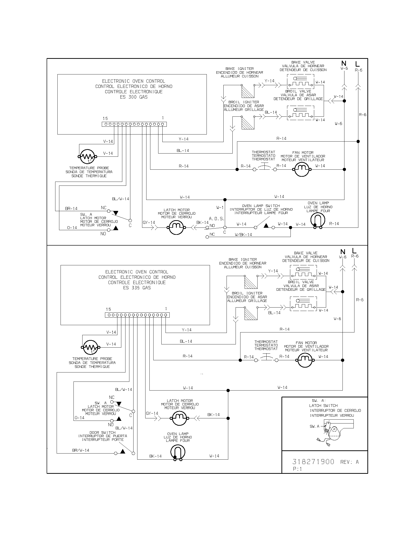 Frigidaire FGS379DQA wiring diagram diagram