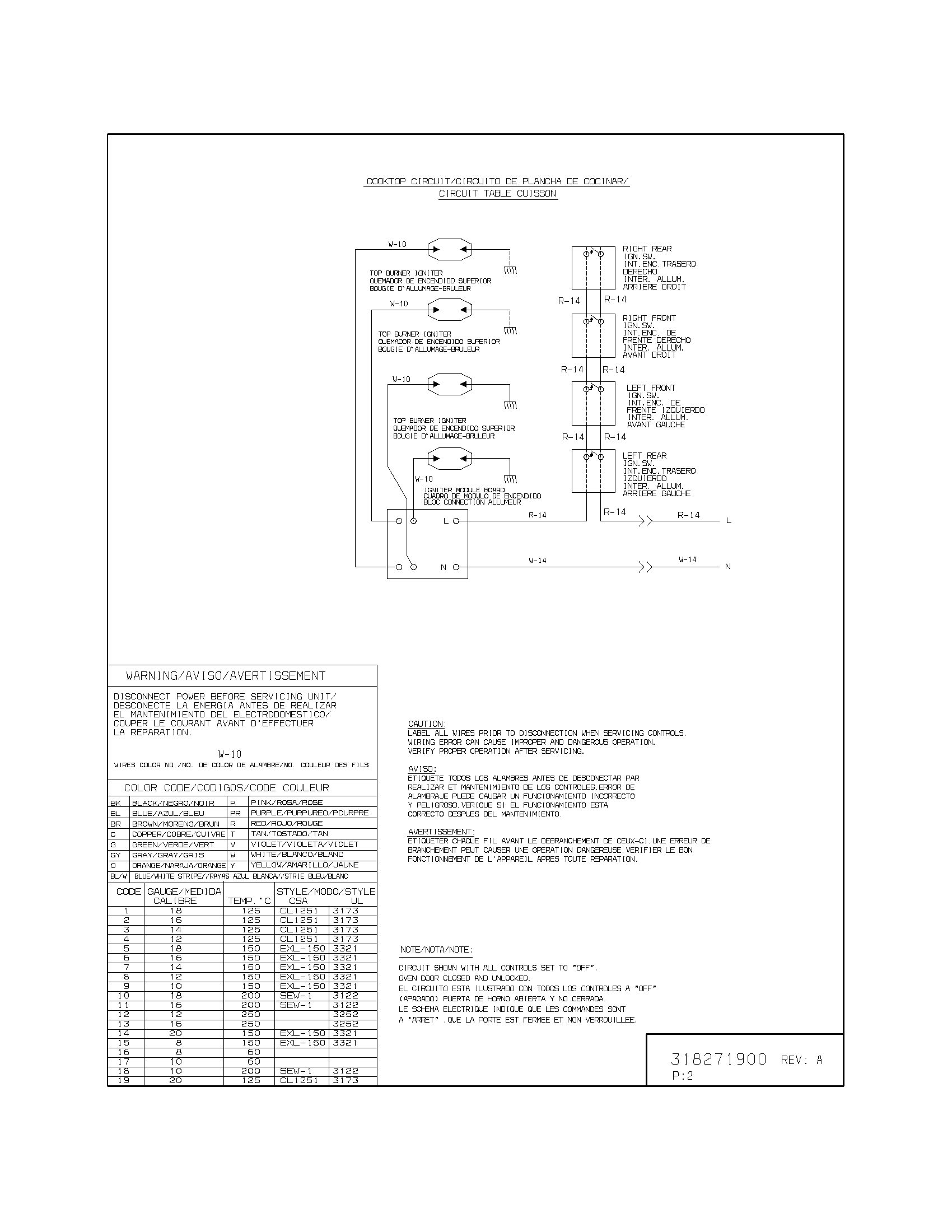 Frigidaire FGS379DQA wiring diagram diagram
