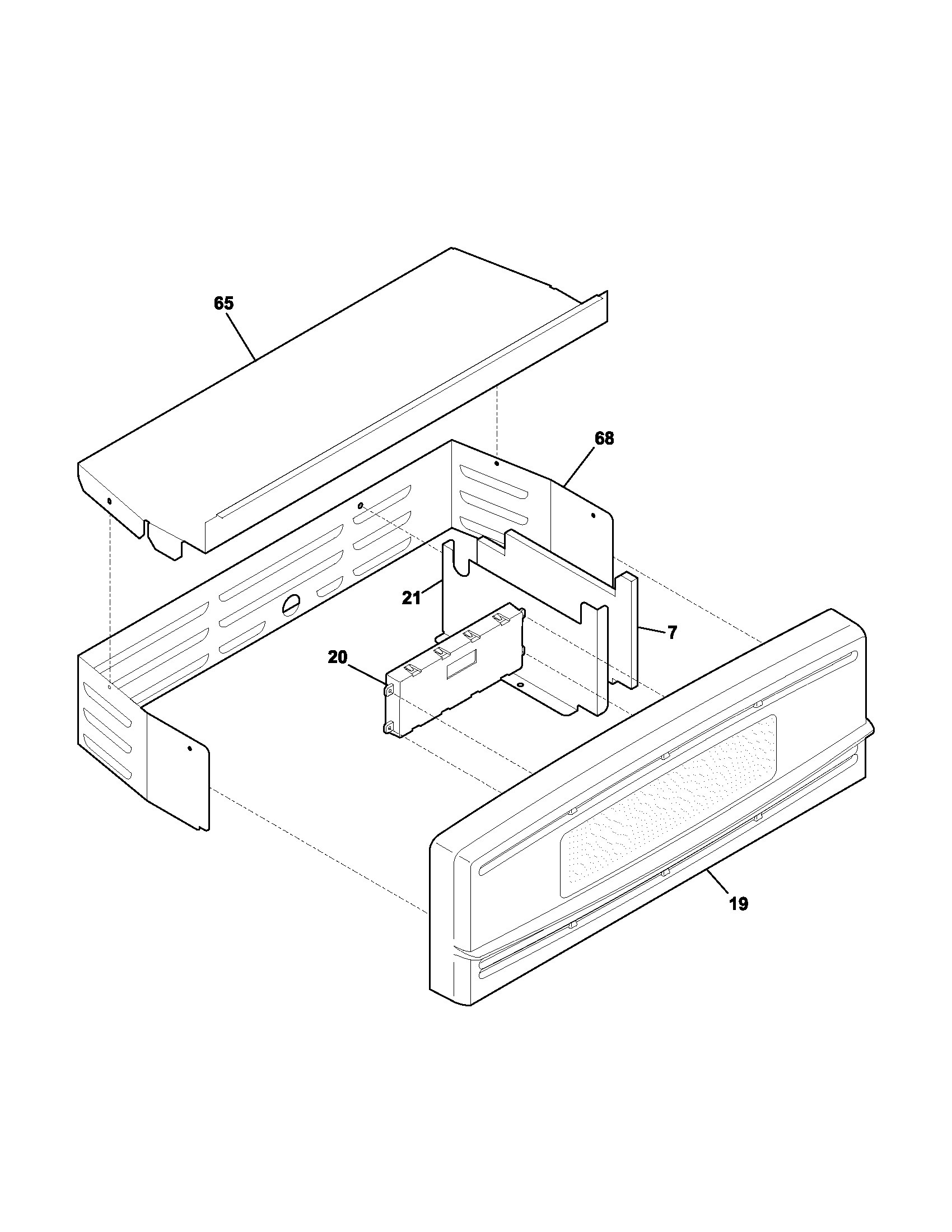 Kenmore 79040523400 control panel diagram
