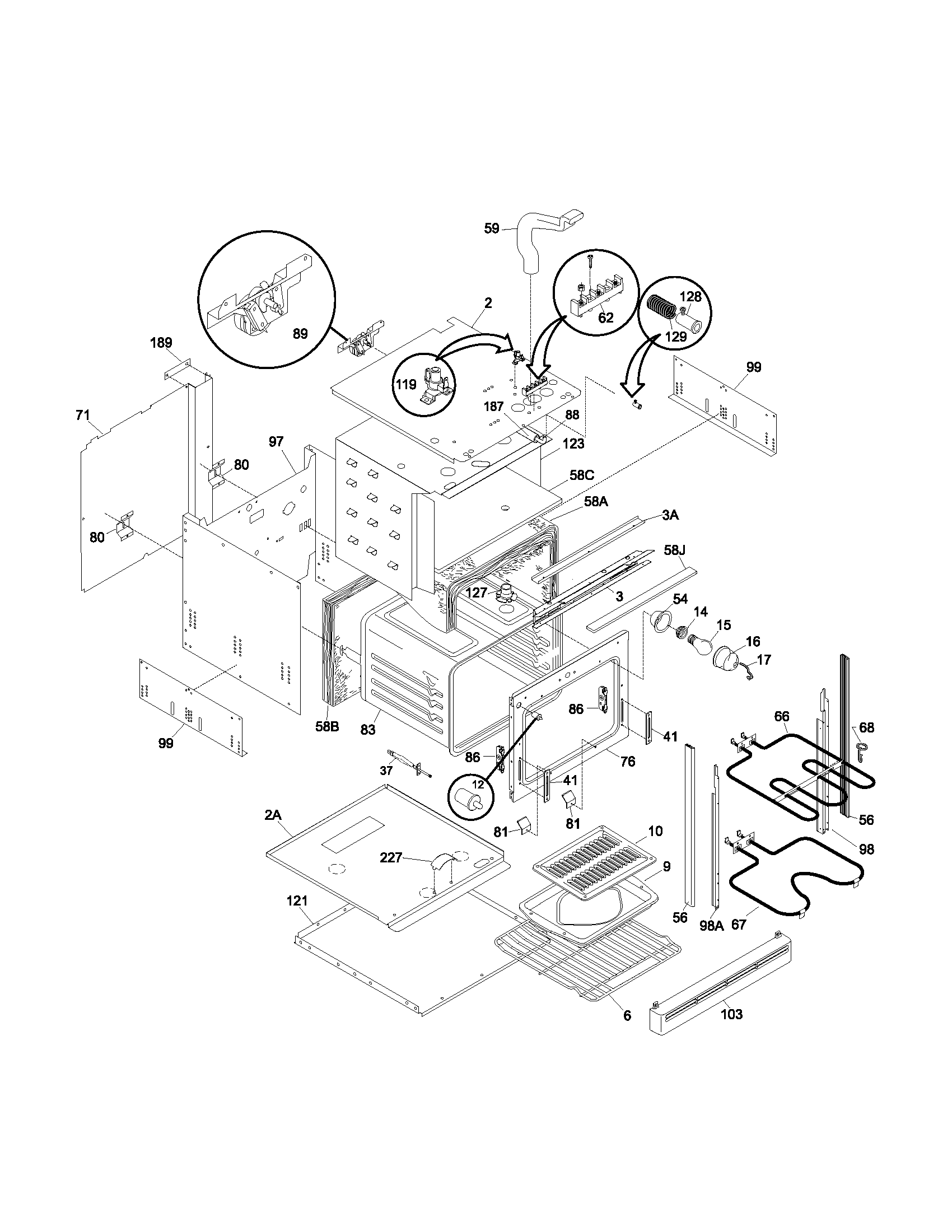 Kenmore 79040523400 body diagram