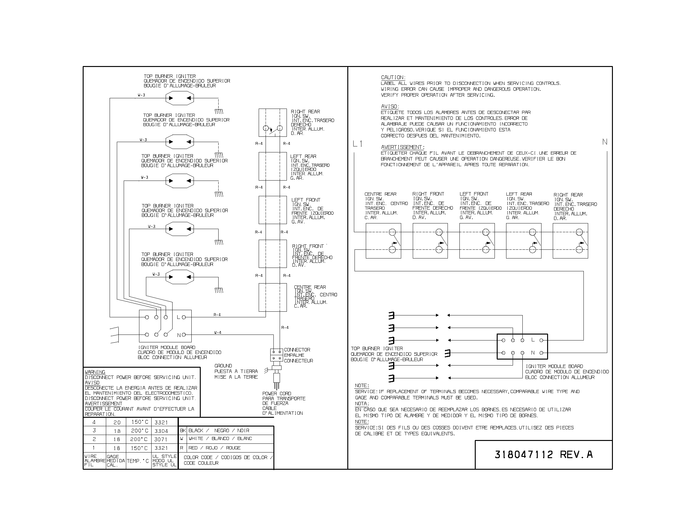 Frigidaire GLGC36S8CBB wiring diagram diagram