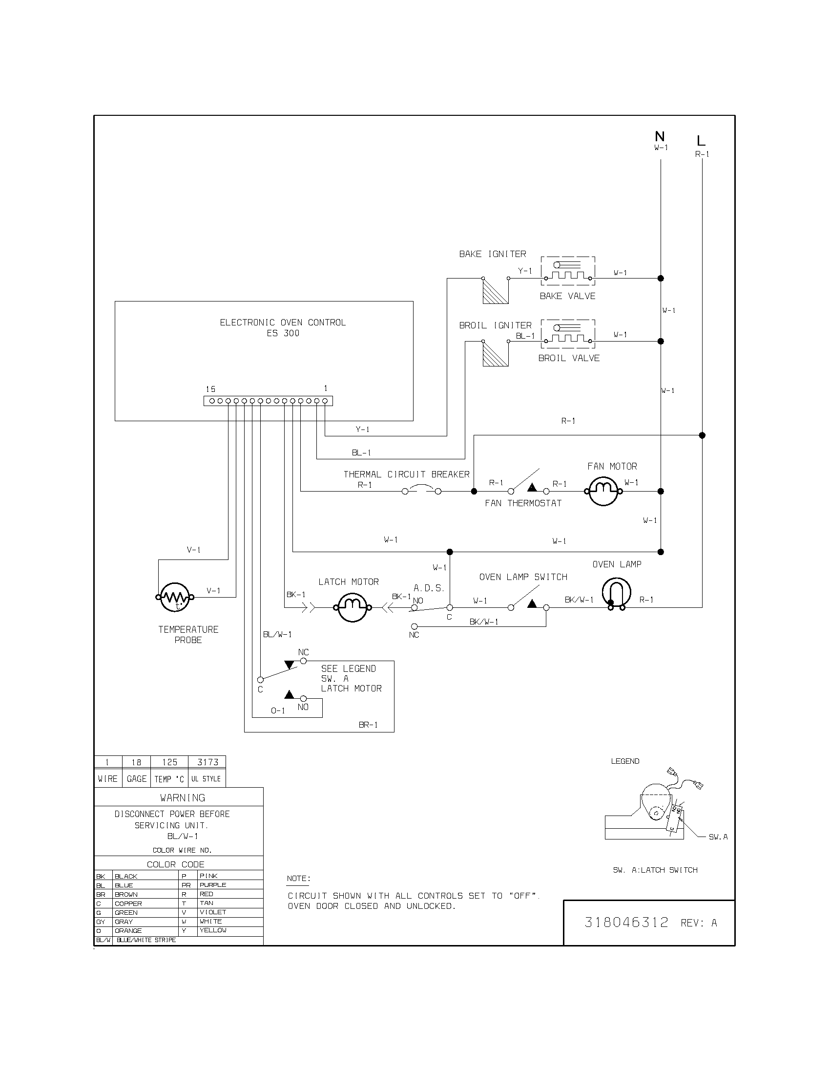 Frigidaire FGB24S5DCA wiring diagram diagram