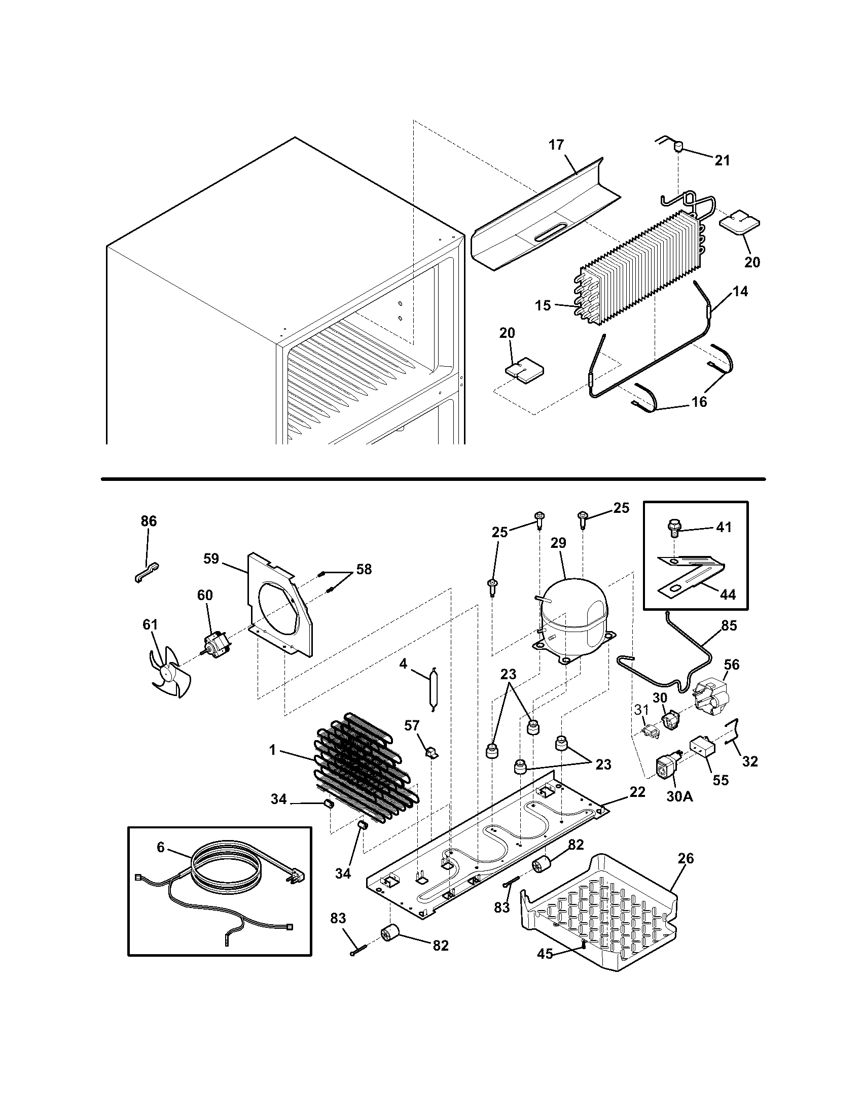 Frigidaire FRT21C5AWA system diagram