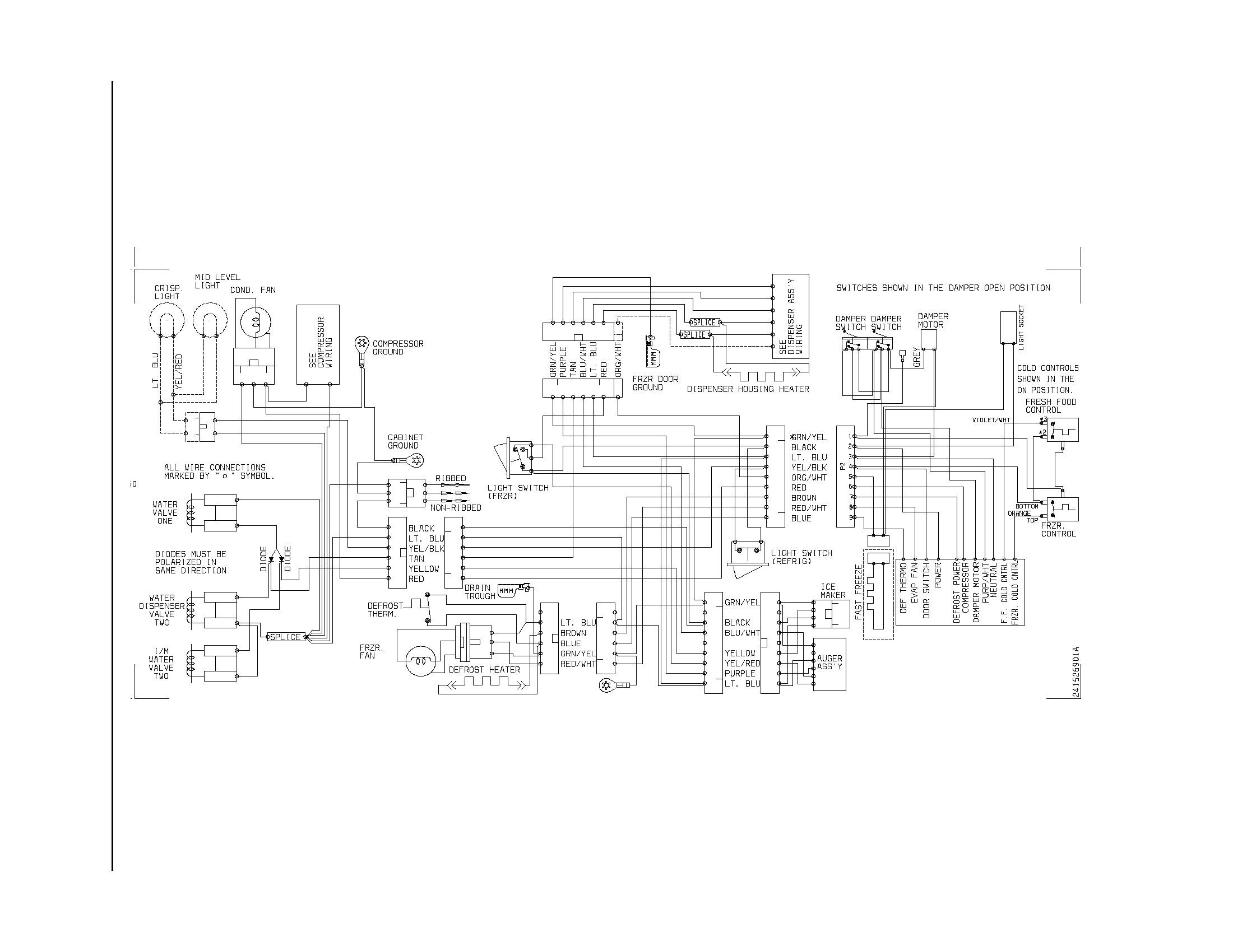 Frigidaire FRS26R2AQC wiring diagram diagram