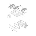 Frigidaire FGFB75DSA top/drawer diagram