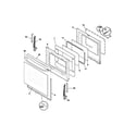 Frigidaire GLGF376DBA door diagram