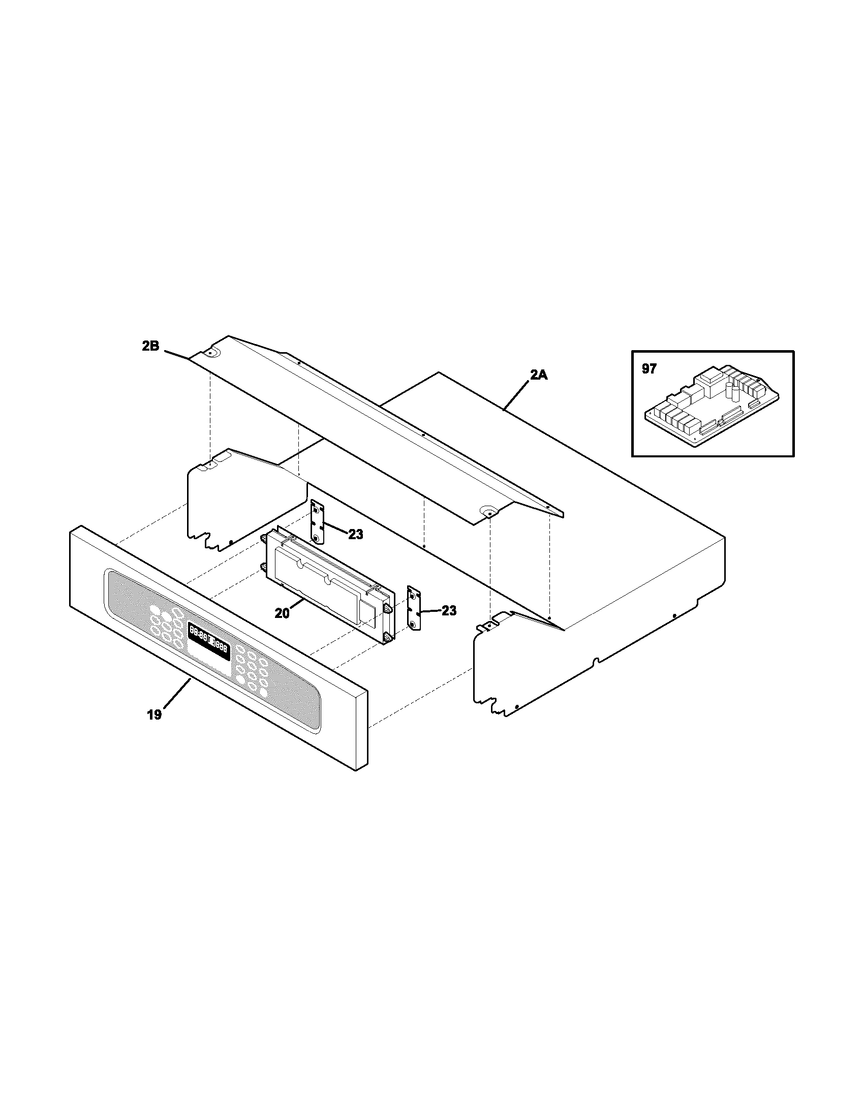 Frigidaire PLEB30T9DCA control panel diagram