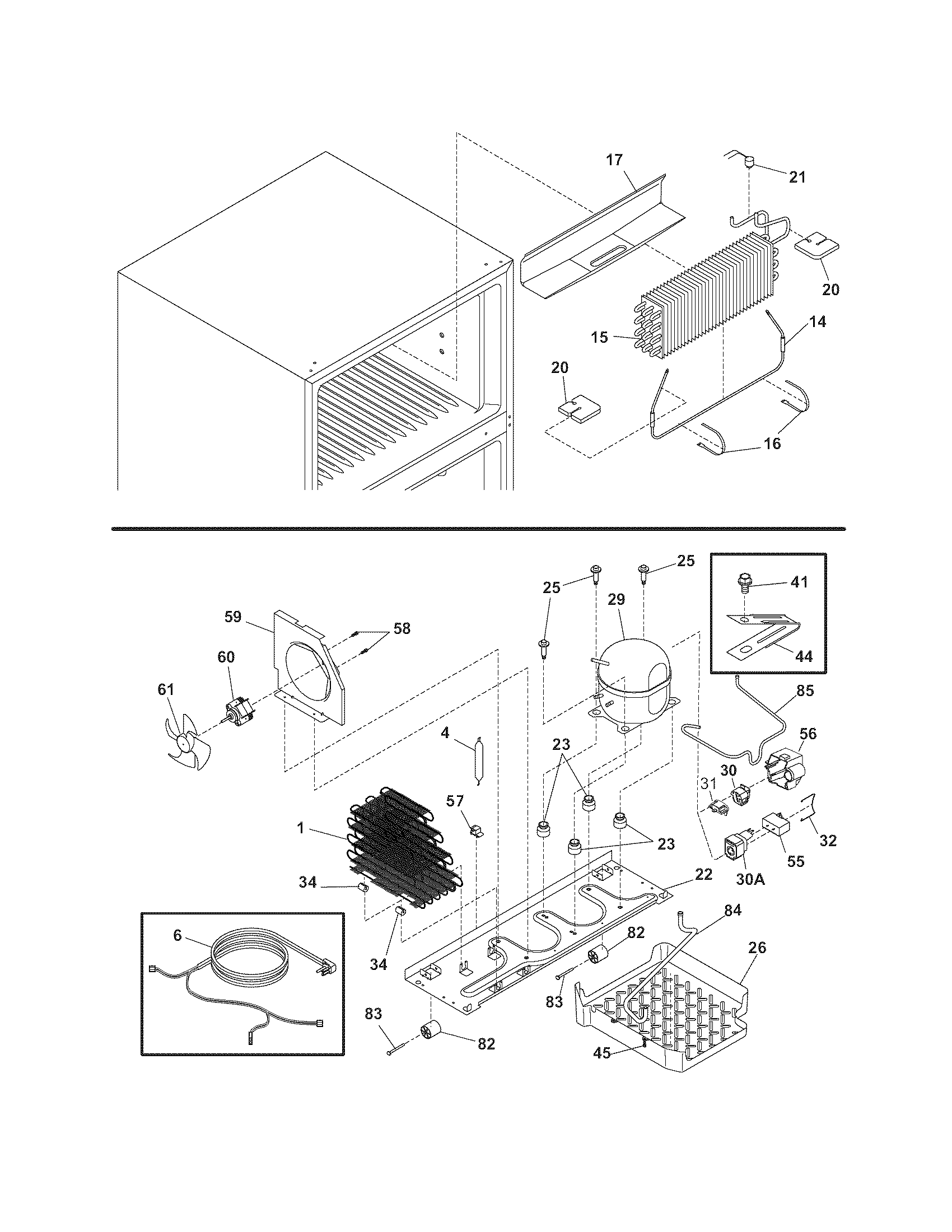 Frigidaire GLRT183TDW8 system diagram