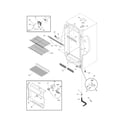 Frigidaire FFU14FK0DW2 cabinet diagram