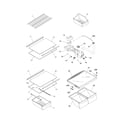 Frigidaire FRT21FG3DW4 shelves diagram
