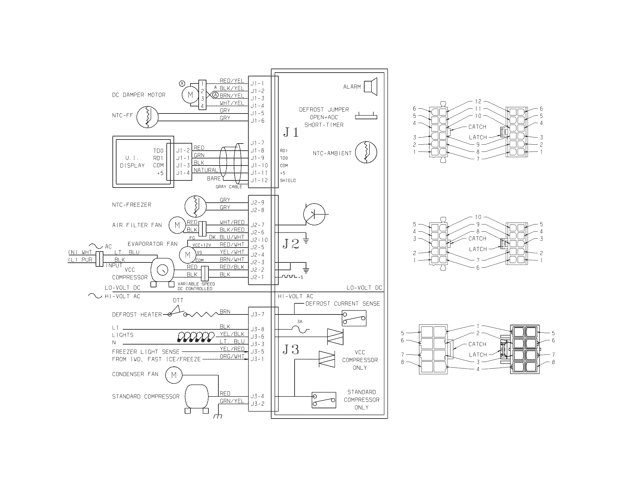 Frigidaire GHSC239TDB0 wiring schematic diagram