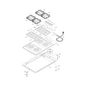 Frigidaire FGC30S4AQC maintop diagram