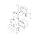 Frigidaire FEB27S5DCA door diagram